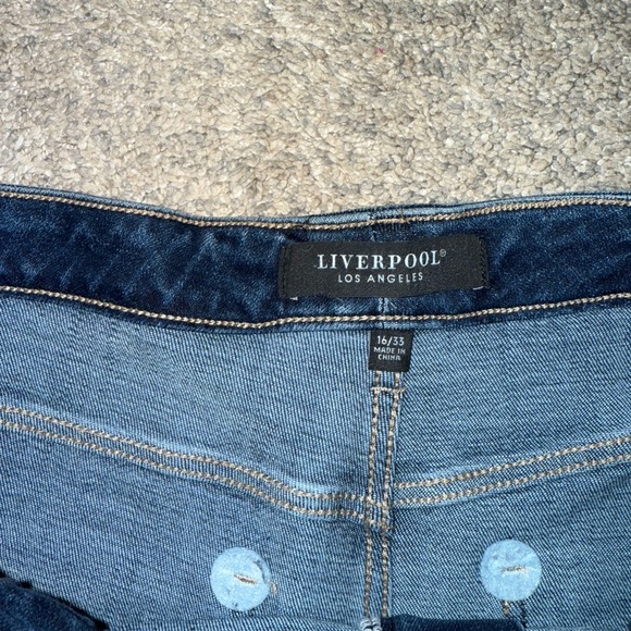 Liverpool Dark Blue Denim Jeans - Picture 3 of 5